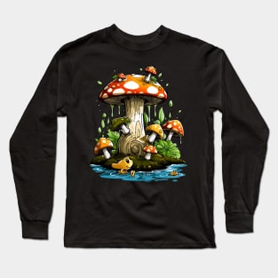 Mosscore Mystique - Mushroom Elixir Long Sleeve T-Shirt